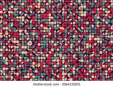 Abstract Geometric Pattern generative computational art illustration