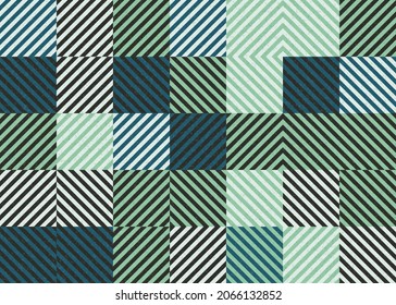 Abstract Geometric Pattern generative computational art illustration