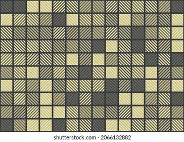 Abstract Geometric Pattern generative computational art illustration