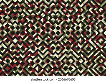 Abstract Geometric Pattern generative computational art illustration