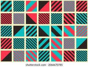 Abstract Geometric Pattern generative computational art illustration