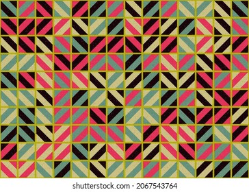 Abstract Geometric Pattern generative computational art illustration