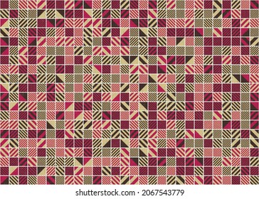 Abstract Geometric Pattern generative computational art illustration