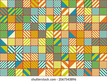 Abstract Geometric Pattern generative computational art illustration