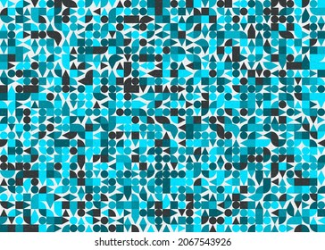 Abstract Geometric Pattern generative computational art illustration