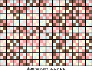 Abstract Geometric Pattern generative computational art illustration
