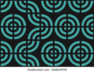 Abstract Geometric Pattern generative computational art illustration
