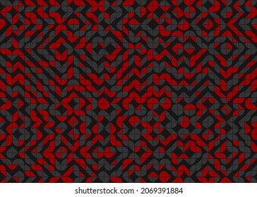 Abstract Geometric Pattern generative computational art illustration