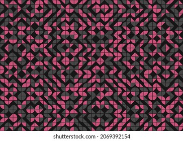 Abstract Geometric Pattern generative computational art illustration