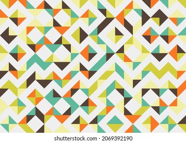 Abstract Geometric Pattern generative computational art illustration