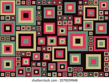 Abstract Geometric Pattern generative computational art illustration