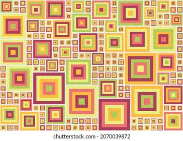 Abstract Geometric Pattern generative computational art illustration