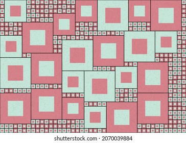 Abstract Geometric Pattern generative computational art illustration