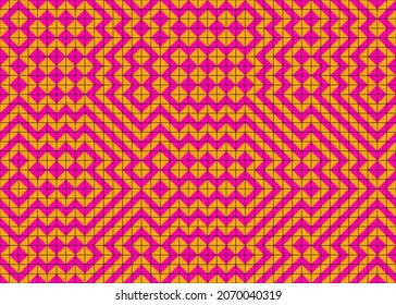 Abstract Geometric Pattern generative computational art illustration