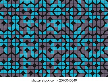 Abstract Geometric Pattern generative computational art illustration