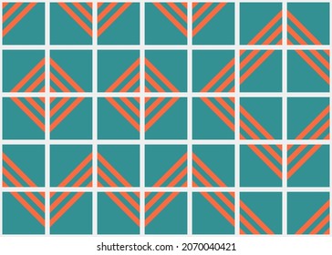 Abstract Geometric Pattern generative computational art illustration
