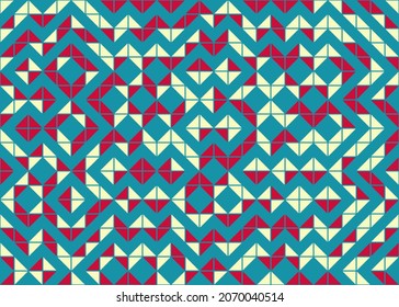Abstract Geometric Pattern generative computational art illustration