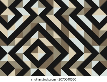 Abstract Geometric Pattern generative computational art illustration