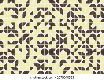 Abstract Geometric Pattern generative computational art illustration