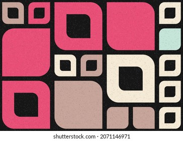 Abstract Geometric Pattern generative computational art illustration