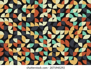 Abstract Geometric Pattern generative computational art illustration