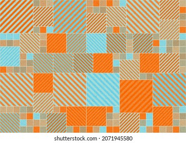 Abstract Geometric Pattern generative computational art illustration