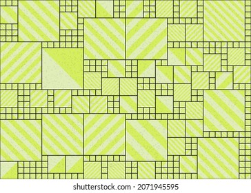 Abstract Geometric Pattern generative computational art illustration