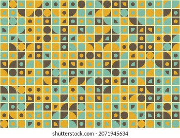 Abstract Geometric Pattern generative computational art illustration