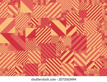 Abstract Geometric Pattern generative computational art illustration
