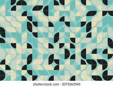 Abstract Geometric Pattern generative computational art illustration