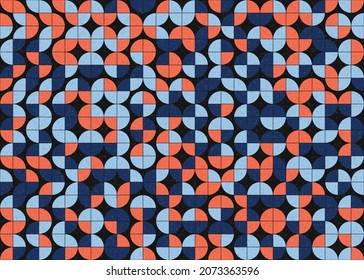 Abstract Geometric Pattern generative computational art illustration