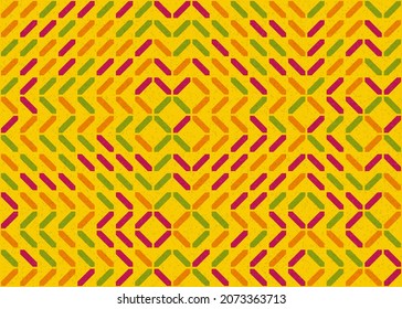 Abstract Geometric Pattern generative computational art illustration