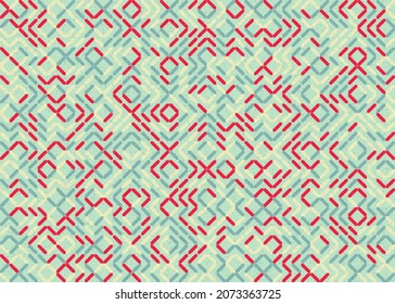 Abstract Geometric Pattern generative computational art illustration
