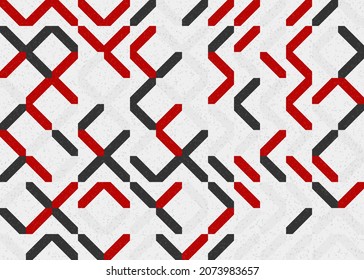 Abstract Geometric Pattern generative computational art illustration