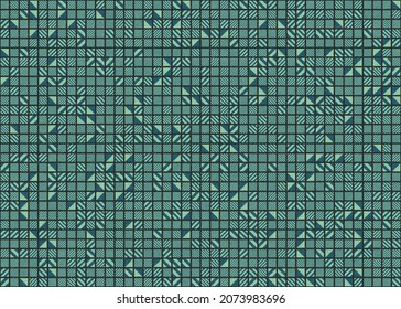 Abstract Geometric Pattern generative computational art illustration