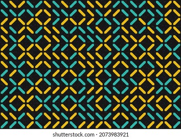 Abstract Geometric Pattern generative computational art illustration