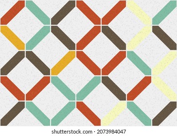 Abstract Geometric Pattern generative computational art illustration