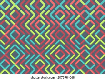 Abstract Geometric Pattern generative computational art illustration