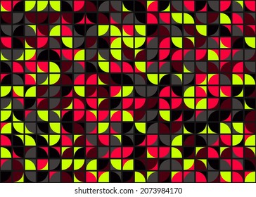 Abstract Geometric Pattern generative computational art illustration