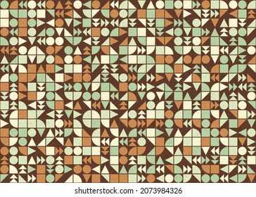 Abstract Geometric Pattern generative computational art illustration