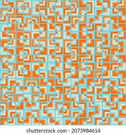 Abstract Geometric Pattern generative computational art illustration