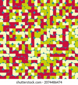 Abstract Geometric Pattern generative computational art illustration