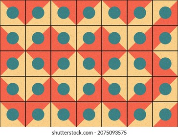 Abstract Geometric Pattern generative computational art illustration