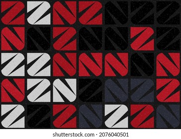 Abstract Geometric Pattern generative computational art illustration