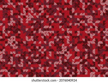 Abstract Geometric Pattern generative computational art illustration