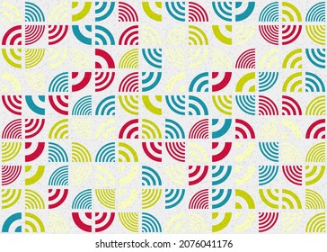 Abstract Geometric Pattern generative computational art illustration