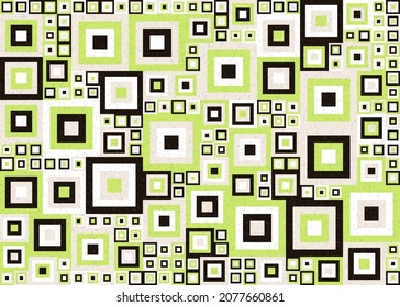 Abstract Geometric Pattern generative computational art illustration