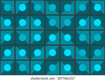 Abstract Geometric Pattern generative computational art illustration