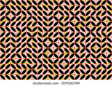 Abstract Geometric Pattern generative computational art illustration