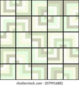 Abstract Geometric Pattern generative computational art illustration
